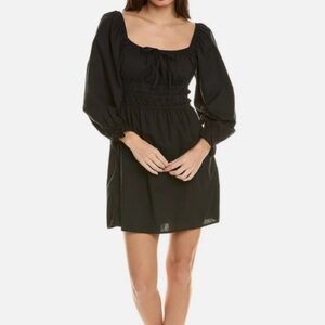 NATION LTD NWT MARISOL
GATHERED MINI DRESS SZ
M, BLACK